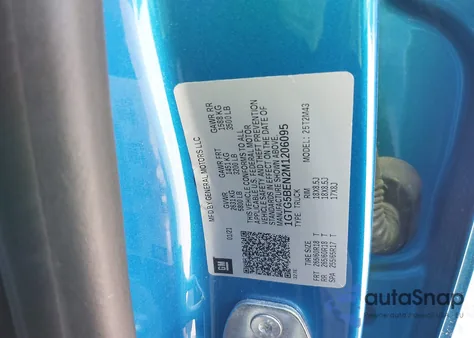 2021 GMC Canyon 2Wd Short Box Elevation Standard из США, поврежденный, VIN 1GTG5BEN2M1206095